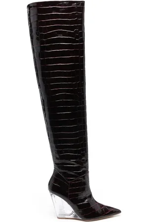 Stuart Weitzman Lucite Overknee-Stiefel 100mm