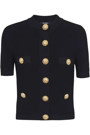Balmain Cardigan mit geprägten Knöpfen