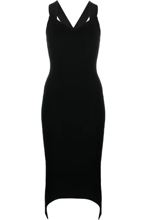 Patou Midikleid mit Herzausschnitt