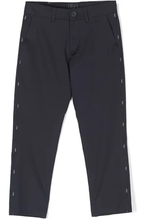 FAY Straight-Leg-Hose mit Logo-Streifen