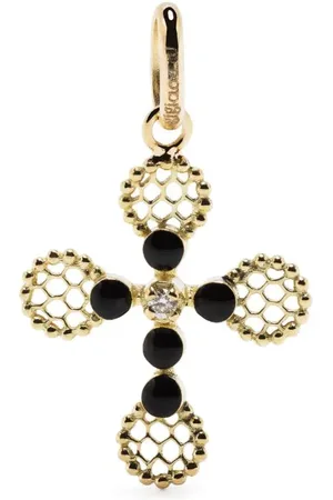 GIGI CLOZEAU 18kt Gelbgoldanhänger mit Diamanten