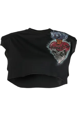 Philipp Plein Love Tattoo Cropped-T-Shirt