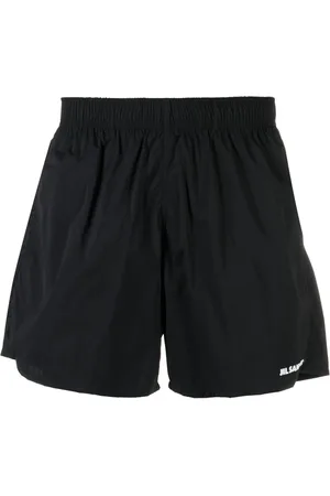 Jil Sander Badeshorts mit Logo-Print