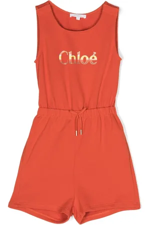 Chloé Playsuit mit Logo-Print