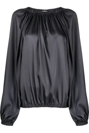 BLANCA Bluse mit Satin-Finish