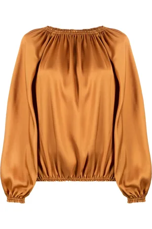 BLANCA Bluse mit Satin-Finish