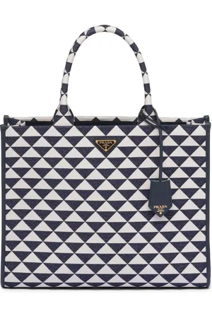 Prada Symbole Shopper mit Stickerei