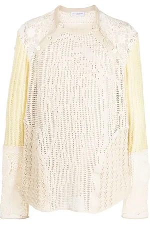 Marine Serre Gehäkelter Pullover mit Raglanärmeln