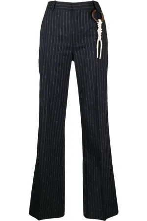 Charles Jeffrey Loverboy Gerade Hose mit Nadelstreifen