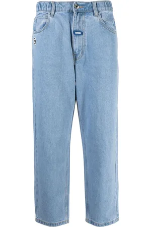 A Bathing Ape Weite Jeans mit Patch-Detail