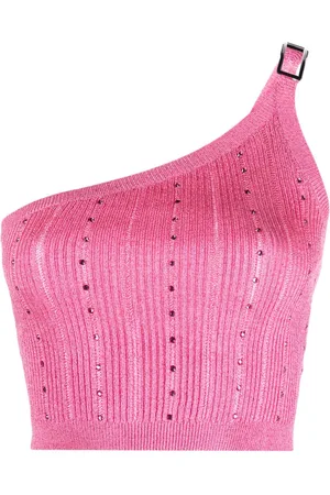 Alessandra Rich Einschultriges Strickoberteil