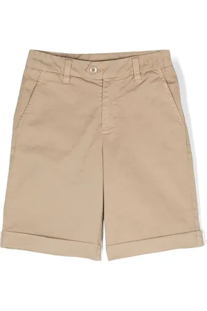 Dondup Shorts mit Logo-Schild
