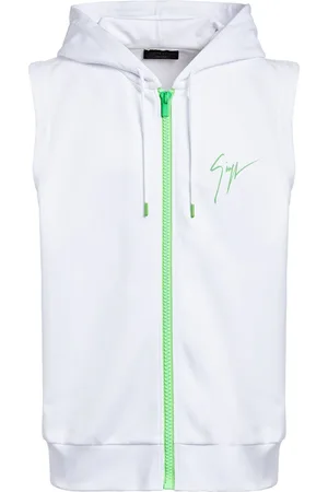 Giuseppe Zanotti Ärmelloser Hoodie mit Logo-Print
