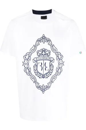 BILLIONAIRE T-Shirt mit Logo-Stickerei