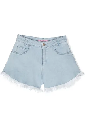 MISS BLUMARINE Jeans-Shorts mit Bleached-Effekt