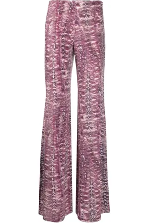 Alberta Ferretti Gerade Hose mit grafischem Print