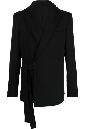 Balmain Kapuzenjacke mit Schleifenverschluss