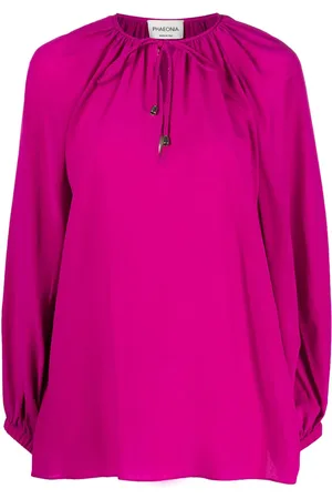 PHAEONIA Bluse mit Schnürung