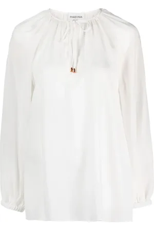 PHAEONIA Bluse mit Schnürung