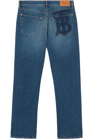 Burberry Straight-Leg-Jeans mit Monogramm