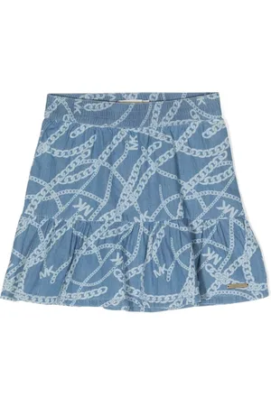 Michael Kors Gestufter Rock mit Ketten-Print
