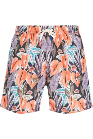 ALTEA Shorts mit Blatt-Print
