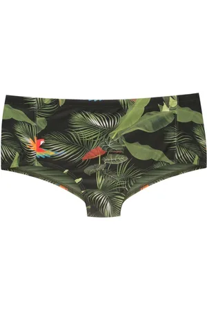 Lygia & Nanny Badehose mit Blatt-Print
