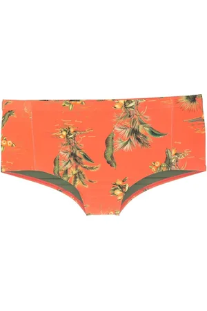 Lygia & Nanny Badehose mit Blatt-Print