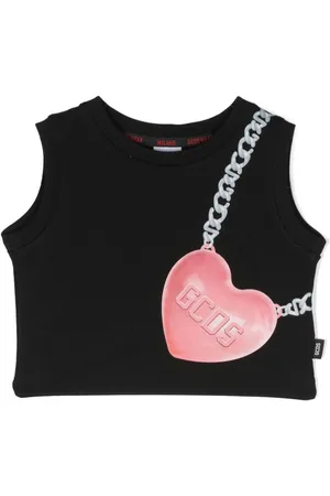 GCDS Cropped-Top mit Logo-Print