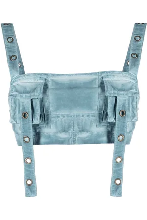 BLUMARINE Bandeau-Top mit Ösen