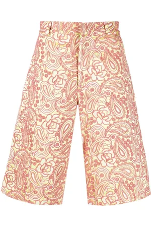 Bluemarble Knielange Shorts mit Blumenstickerei