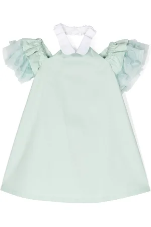 Simonetta Gerüschtes Kleid mit Cut-Outs