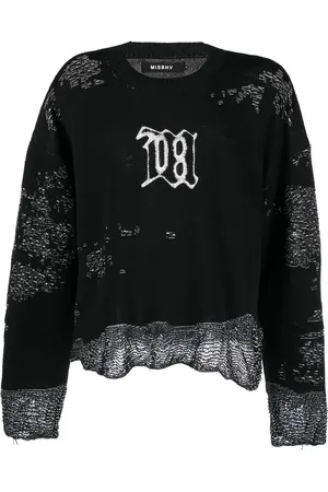 MISBHV Gestrickter Intarsien-Pullover