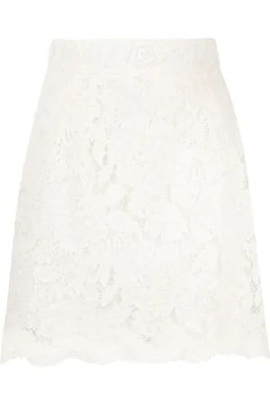 Dolce & Gabbana Midirock mit floraler Spitze