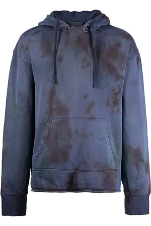 Stain Shade Hoodie mit Batikmuster