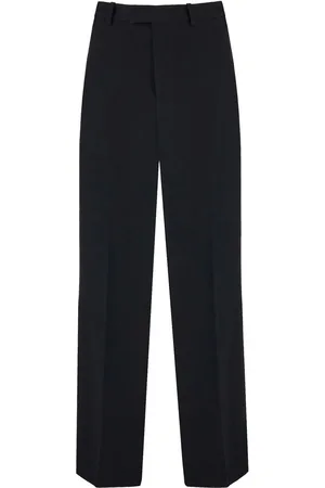 Salvatore Ferragamo Klassische Hose mit Satineinsatz