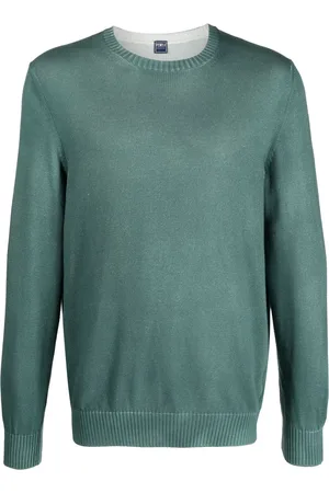 FEDELI Pullover mit rundem Ausschnitt
