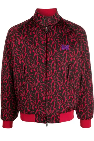 Baracuta Gemusterte Jacke mit Stehkragen