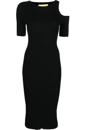 AERON Geripptes Kleid mit Cut-Outs