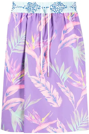 Fumito Ganryu Shorts mit botanischem Print