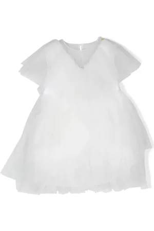 Elisabetta Franchi Kleid mit Tüll-Overlay