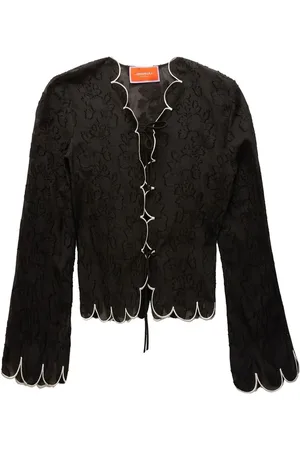 La DoubleJ Bestickte Cropped-Jacke