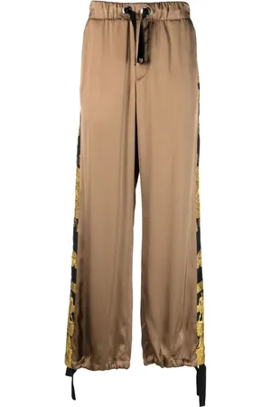 VERSACE Weite Hose mit Barocco-Print