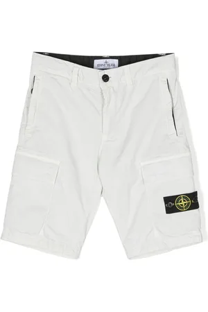 Stone Island Cargo-Shorts mit Logo-Patch