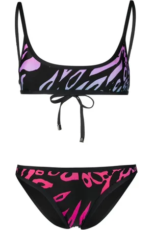 The Attico Bikini mit Animal-Print