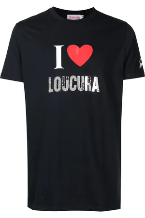 AMIR SLAMA T-Shirt mit Slogan-Print