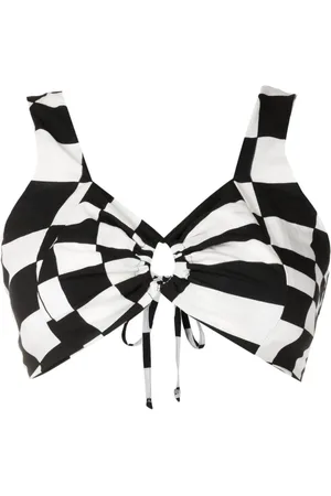 AMIR SLAMA Top mit geometrischem Print