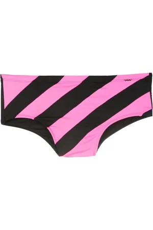 AMIR SLAMA Gestreifte Badehose