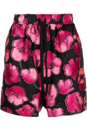 4SDESIGNS Shorts mit Blumen-Print