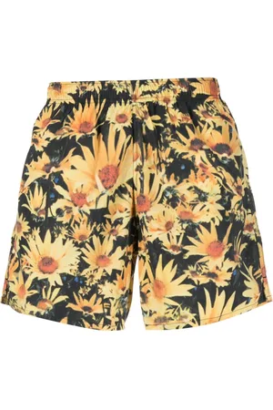 Jil Sander Badeshorts mit Sonnenblumen-Print